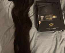 Human Clip in Hair Extensions 20inch shade Cocoa