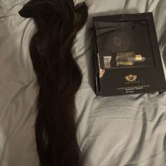 Human Clip in Hair Extensions 20inch shade Cocoa