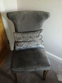 Grey Satin Soft Decorative Cushion with Sequins