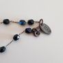 M&S Black Beaded Necklace Image 4