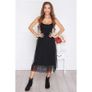 Creamy/ black/khaky/ pink  cliffon dress Image 2