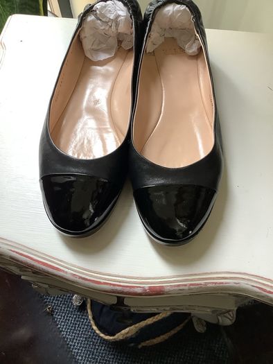 Bally leather ballet pumps, as new, UK 6
