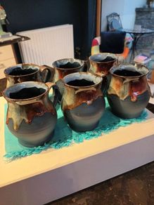 Pottery mugs