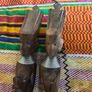 Vintage African Hand-Carved Wooden Salad Servers (Pair) Image 2