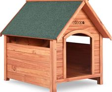 Solid Wood Dog House 82 X 72 X 85 Cm Roof Hatch Apex Roof