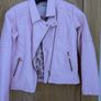Pink faut leather jackets Image 4