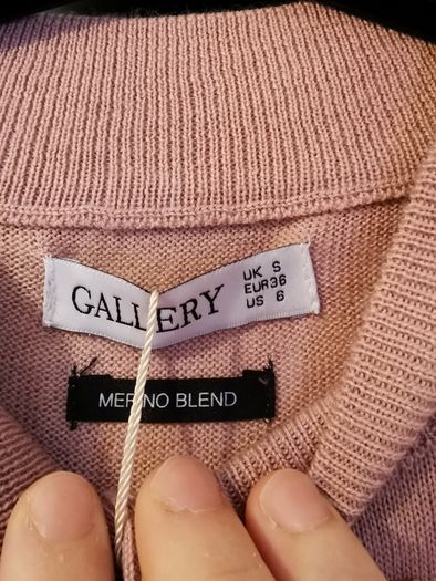 BNWT - GALLERY merino blend cardigan UK 8-10