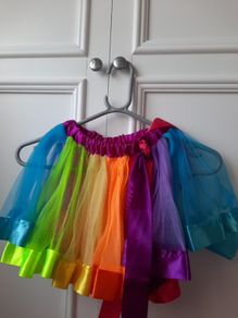 Rainbow skirt girls size 4-5 years