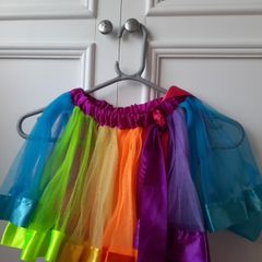 Rainbow skirt girls size 4-5 years
