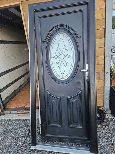 pvc double glazed door and frame