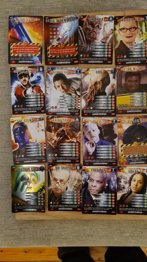 Dr Who Battles In Time Cards X 16.. In Good Condition.