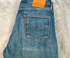 Levis 527 Premium Mens Jeans W33 L34 - Medium Blue - Big E - Bootcut