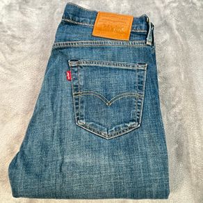 Levis 527 Premium Mens Jeans W33 L34 - Medium Blue - Big E - Bootcut