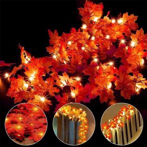 Autumn Decorations, Fairy Lights, 10 Maple Leaf Light, Garden Lights Outdoor Lights, Autumn Wreath, Christmas Decorations Halloween Decorations Leaves Decoration Thanksgiving Decorations