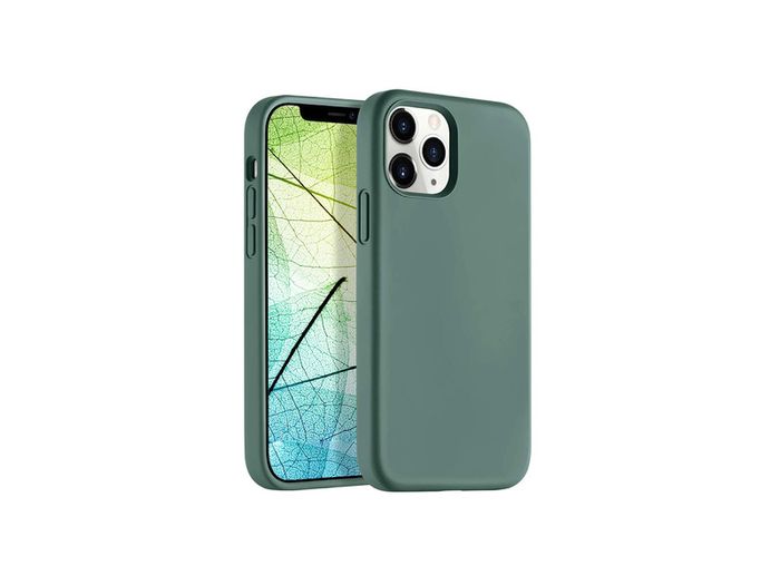 Liquid Silicone Case For iPhone 12 Pro Max Luxury Thin Soft Phone Cover New Green - FHT2IP12PMLK