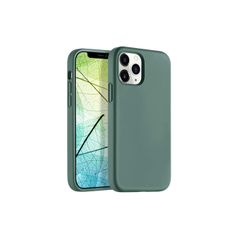 Liquid Silicone Case For iPhone 12 Pro Max Luxury Thin Soft Phone Cover New Green - FHT2IP12PMLK