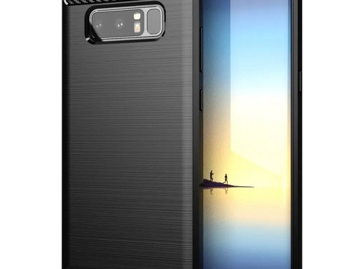 Shockproof Armour Case For Samsung Galaxy Note 8 Carbon Fibre Style Back Cover