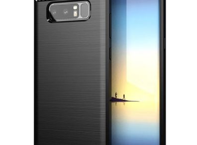 Shockproof Armour Case For Samsung Galaxy Note 8 Carbon Fibre Style Back Cover