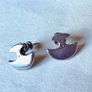 Sterling Silver Double Axe Head Bracelet With Matching Earrings Image 3