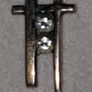 Vintage Gemset Hallmarked Gold/Silver Earring Image 4