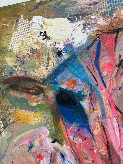 Original Abstract Painting Dublin Cow Painting