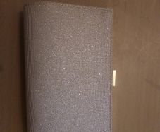 Primark Gold/Nude Glitter Clutch Bag