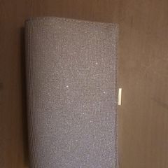 Primark Gold/Nude Glitter Clutch Bag