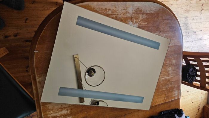 bathroom mirror with light and demister