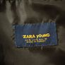 Zara Mens Herringbone Overcoat / Peacoat almost new Image 7