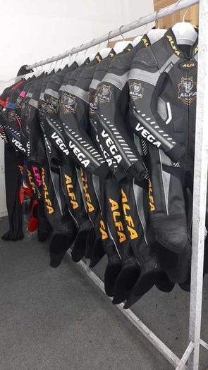 ALFA Vega Motorcycle 1piece Racing Leather Suits - XS to 7XL