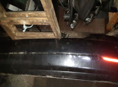 Bmw 5 E60 Rear Bumper With Pdc Sensors Black  Sapphire Metallic Genuine Part