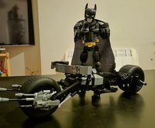 Lego batpod and batman (ready made)
