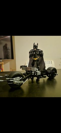 Lego batpod and batman (ready made)