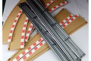 Scalextric C8228 &amp; C8233: Radius Two Border Kit with Barriers - new condition (R2 Lead In/Out )