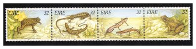 1995 Ireland Fauna & Flora: Reptiles and Amphibians Commemorative Stamps Mint Never Hinged (MNH)
