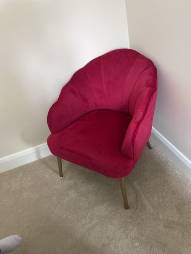 statement chair velvet