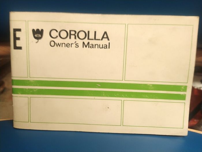 Toyota Corolla Owner's Manual 1976