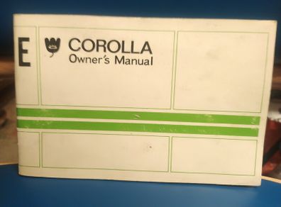 Toyota Corolla Owner's Manual 1976