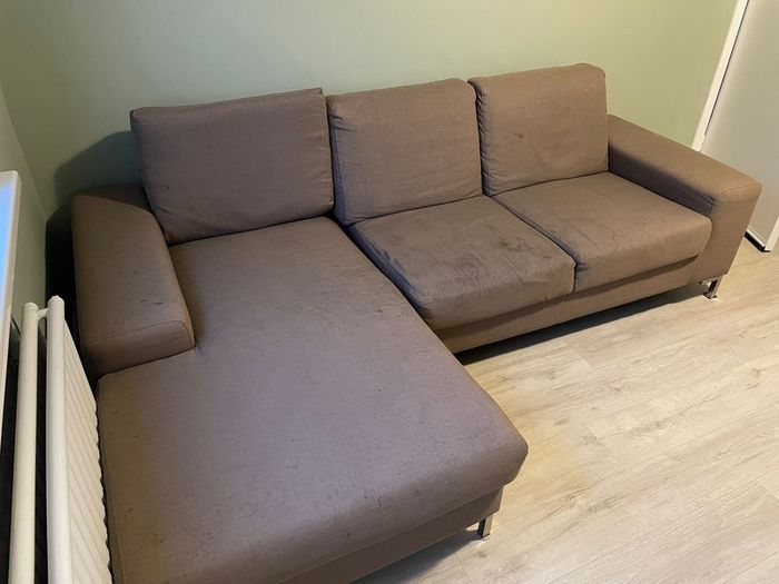 Sofa with chaise longue