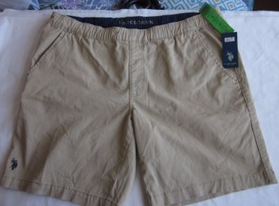 Polo Mens Cotton Shorts Tan XL