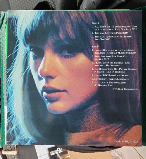 Taylor Swift "Taylor Swift Live (One For The Swifties)" Vinyl Album