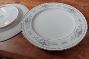Vintage Fine Porcelain China Diane Japan plate set.
