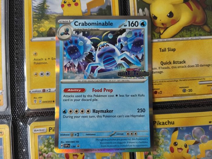 Crabominable ! Promo with Stellar Crown Stamp ! 2024 ! Pokemon Card !