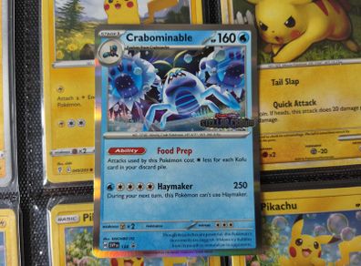 Crabominable ! Promo with Stellar Crown Stamp ! 2024 ! Pokemon Card !