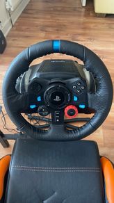Complete Sim Racing Cockpit Logitech G29  Shifter  Foldable Stand with Seat  Like New