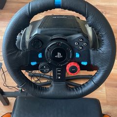 Complete Sim Racing Cockpit Logitech G29  Shifter  Foldable Stand with Seat  Like New