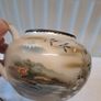 Kutani Japanese scene bowl with lid Image 8