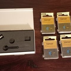 Shure Whitelable with Tonar Replacement Stylus (x5) (unused) x1 (used)