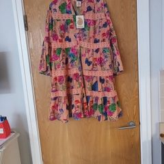 Sumitra  Long  Sleeved Handmade  Dress.  S. Freesize. B.N.W.T.