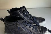 ARA Ankle Boots Lace/Zip Navy 7.5/41.5